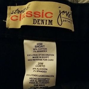 20W Short Just My Size Black Jeans